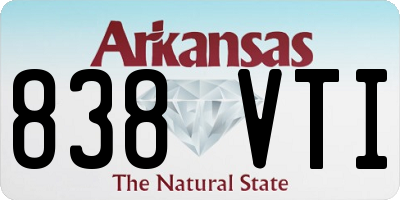 AR license plate 838VTI