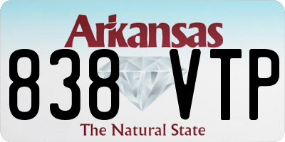 AR license plate 838VTP