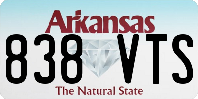 AR license plate 838VTS