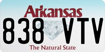 AR license plate 838VTV