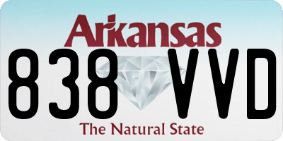 AR license plate 838VVD