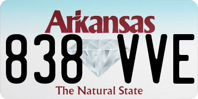 AR license plate 838VVE