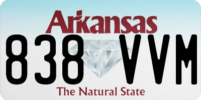 AR license plate 838VVM