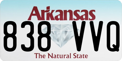 AR license plate 838VVQ