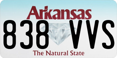 AR license plate 838VVS
