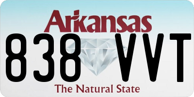 AR license plate 838VVT