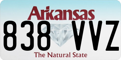 AR license plate 838VVZ