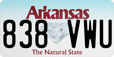 AR license plate 838VWU