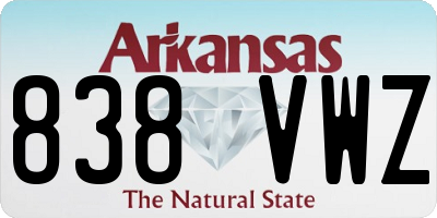 AR license plate 838VWZ