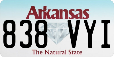 AR license plate 838VYI