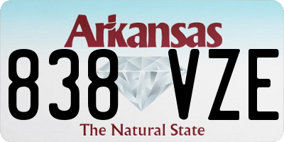 AR license plate 838VZE