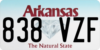 AR license plate 838VZF