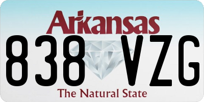 AR license plate 838VZG