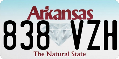 AR license plate 838VZH