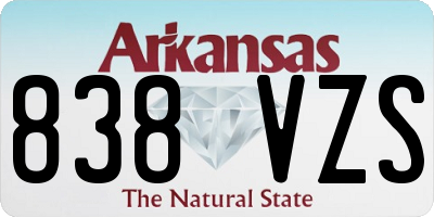AR license plate 838VZS
