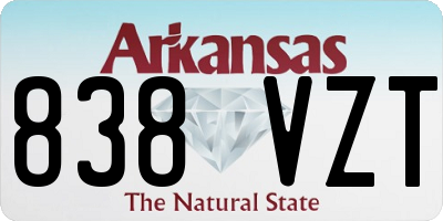 AR license plate 838VZT