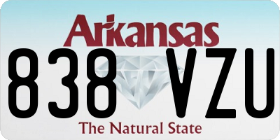 AR license plate 838VZU