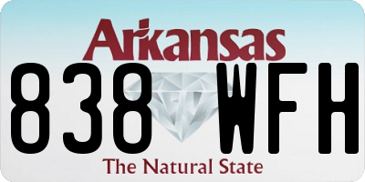 AR license plate 838WFH