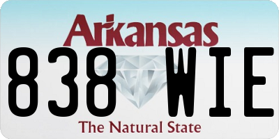 AR license plate 838WIE