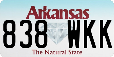 AR license plate 838WKK