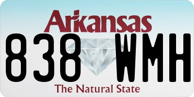 AR license plate 838WMH