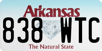 AR license plate 838WTC