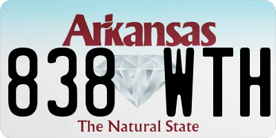 AR license plate 838WTH