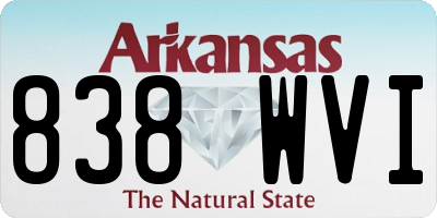 AR license plate 838WVI
