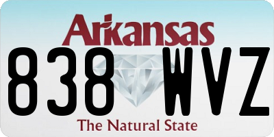 AR license plate 838WVZ