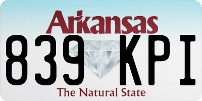 AR license plate 839KPI