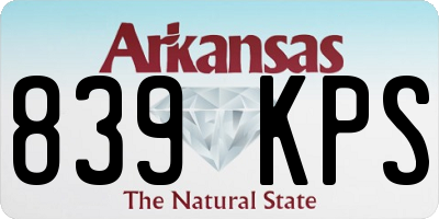 AR license plate 839KPS