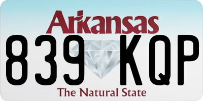 AR license plate 839KQP