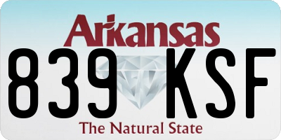 AR license plate 839KSF