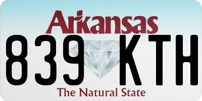 AR license plate 839KTH