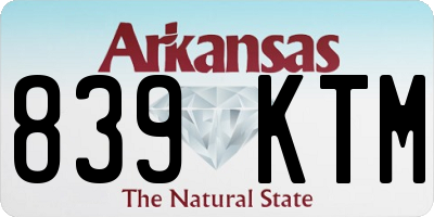 AR license plate 839KTM