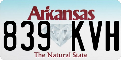 AR license plate 839KVH