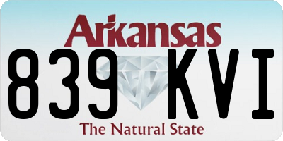 AR license plate 839KVI