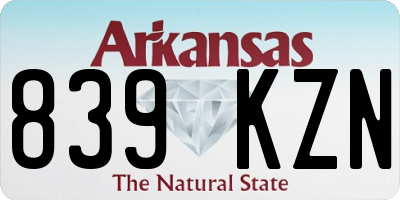 AR license plate 839KZN