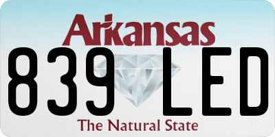 AR license plate 839LED