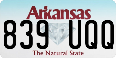 AR license plate 839UQQ