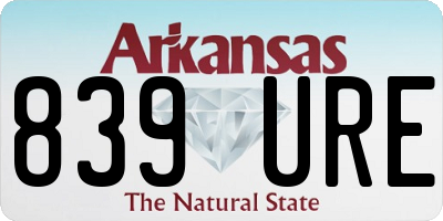 AR license plate 839URE