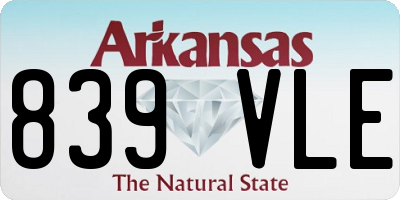 AR license plate 839VLE