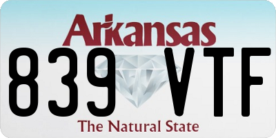 AR license plate 839VTF