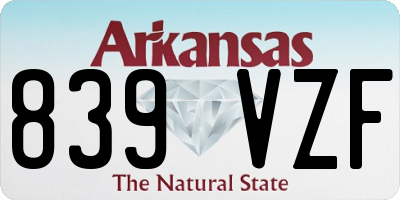 AR license plate 839VZF