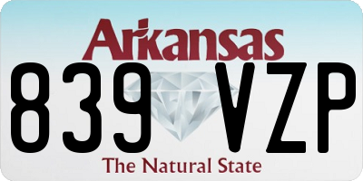 AR license plate 839VZP