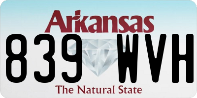 AR license plate 839WVH