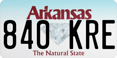 AR license plate 840KRE