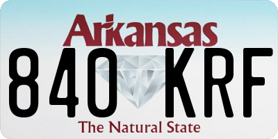 AR license plate 840KRF