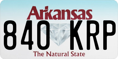 AR license plate 840KRP