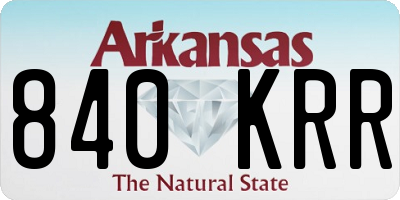 AR license plate 840KRR